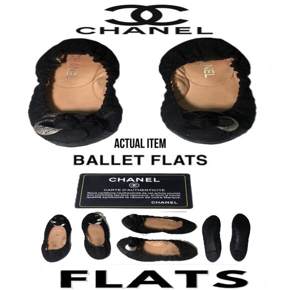 🛑CHANEL Designer ➕🆒 FLATS Flower SANDALS Ballet SHOES Logo Comfort 💸BUY NOW‼️ - Picture 1 of 16